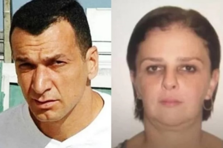 Marcola e a companheira Cynthia Gigliolli Herbas Camacho (Foto: Reprodução)