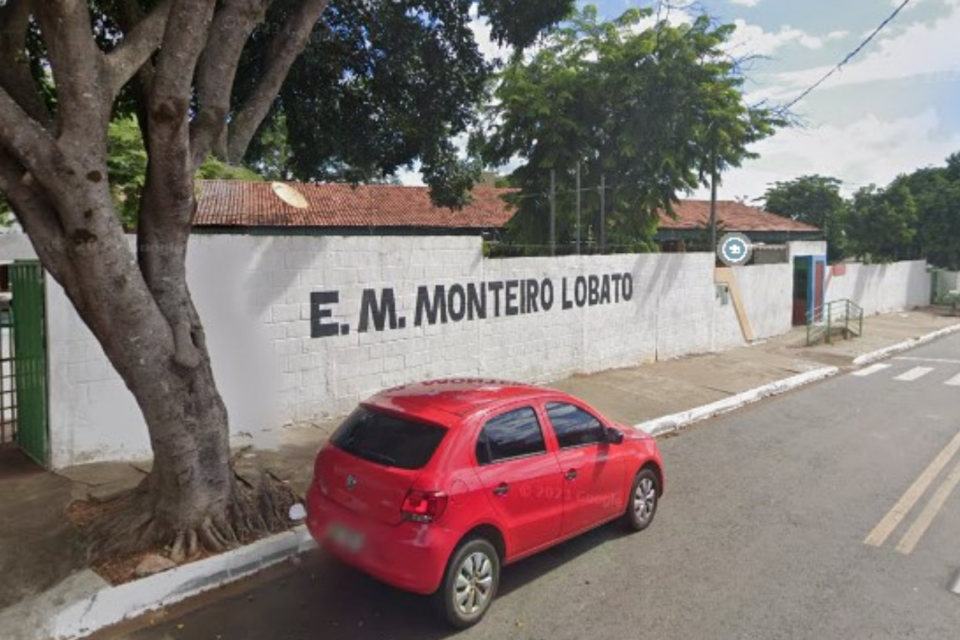 Escola Municipal Monteiro Lobato, em Goiânia (Foto: Google Maps)