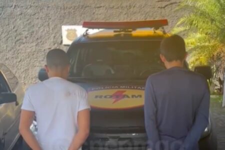 PM prende dois foragidos da Justiça do Pará por furtos de veículos em Goiânia