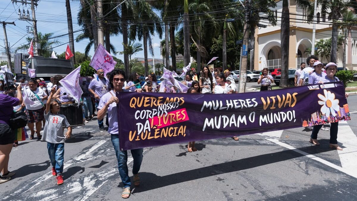 Goiânia recebe ato no Dia Internacional da Mulher com protestos, celebrações e reivindicações