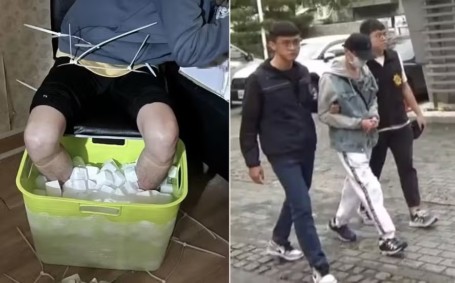 Taiwanês ficou com as pernas imersas em um balde cheio de gelo Homem é preso após amputar as pernas para receber seguro de R$ 6,5 milhões