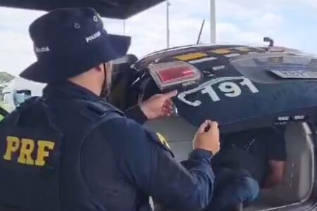 PRF prende suspeito de feminicídio em Uberlândia na BR-153, em Morrinhos