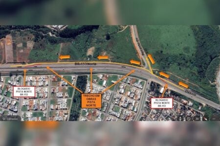 BR-153 recebe desvio no Km 437, perímetro urbano de Anápolis, a partir desta terça
