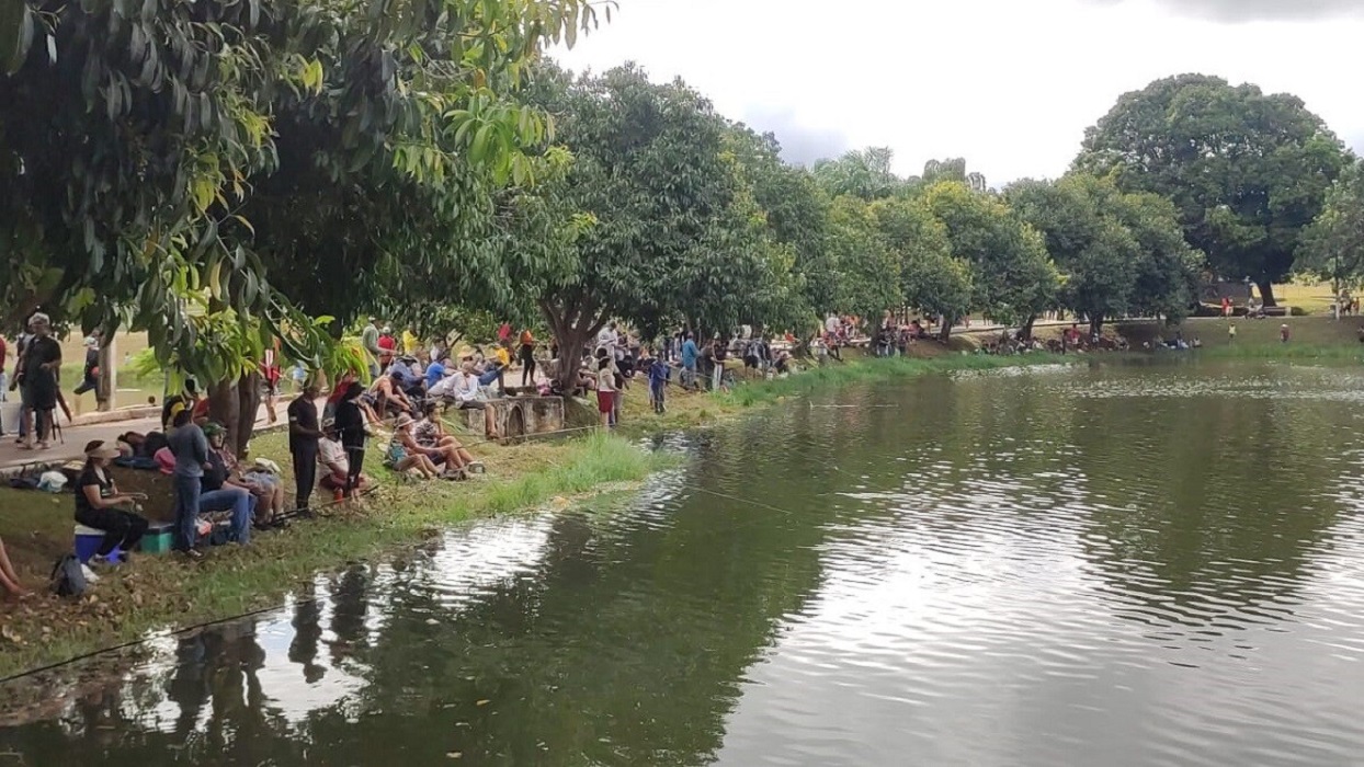 Prefeitura de Trindade solta uma tonelada de peixes para pesca livre na Sexta-Feira da Paixão