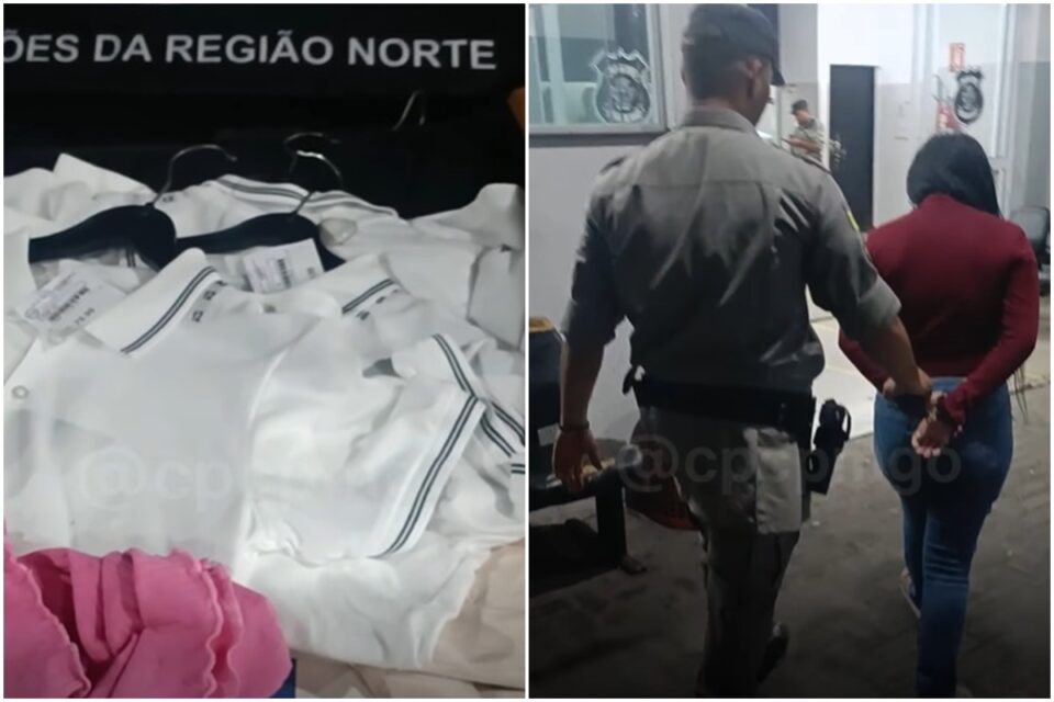 Mulher sai do DF para furtar roupas em shopping de Goiânia