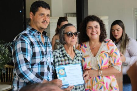 Secretária Andréa Vulcanis em evento do Juntos Pelo Araguaia (Foto: Divulgação)