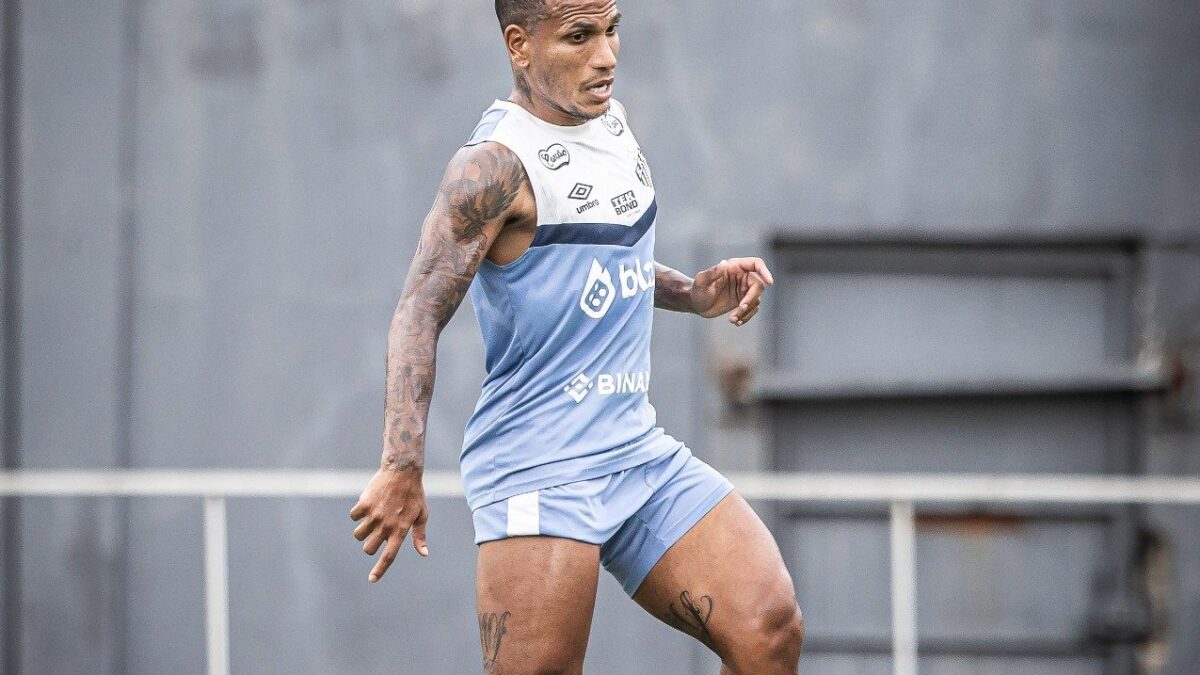 Otero treinando no CT Rei Pelé