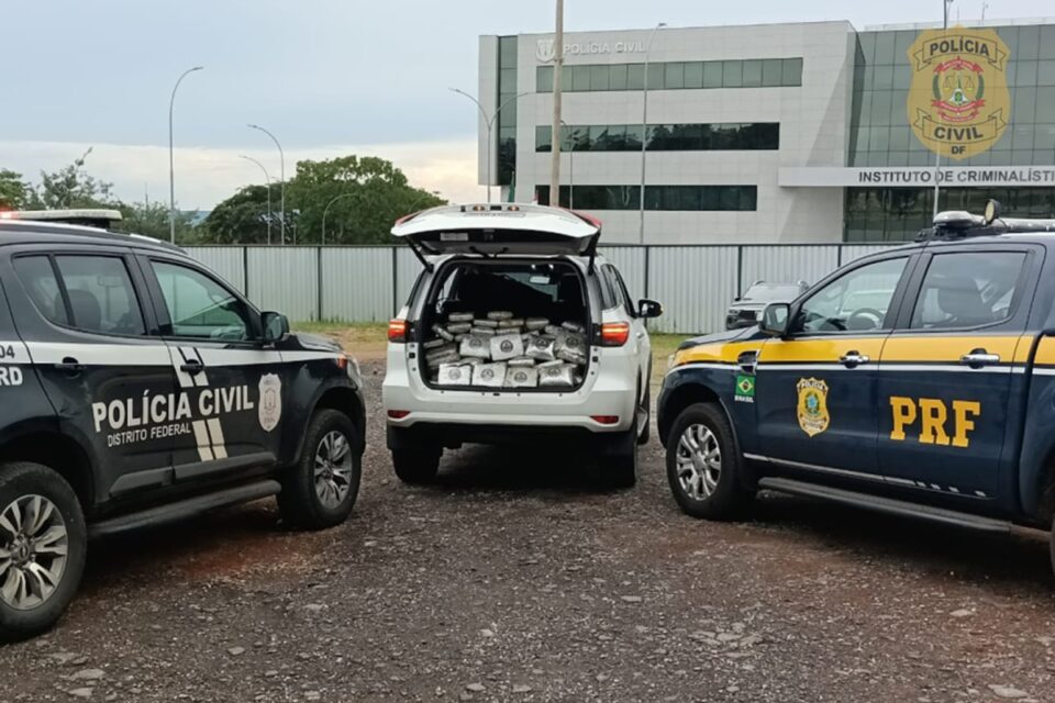 Polícia prende homem com 60 kg de skunk e carro com sinais identificadores adulterados no DF
