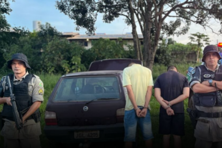 Batalhão Rural prende autores de furto em Planaltina de Goiás (Foto: Divulgação/PMGO)