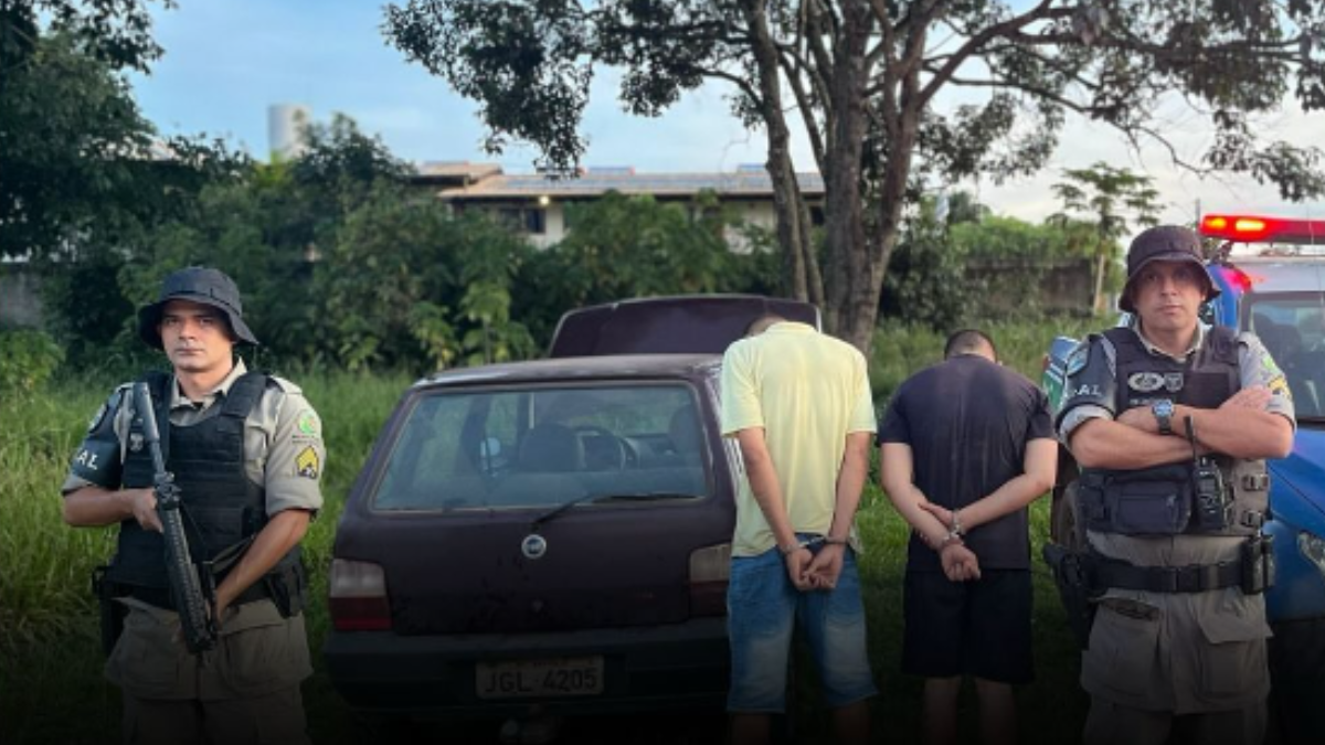 Batalhão Rural de Formosa prende autores de furto e recupera carro em Alto Paraíso