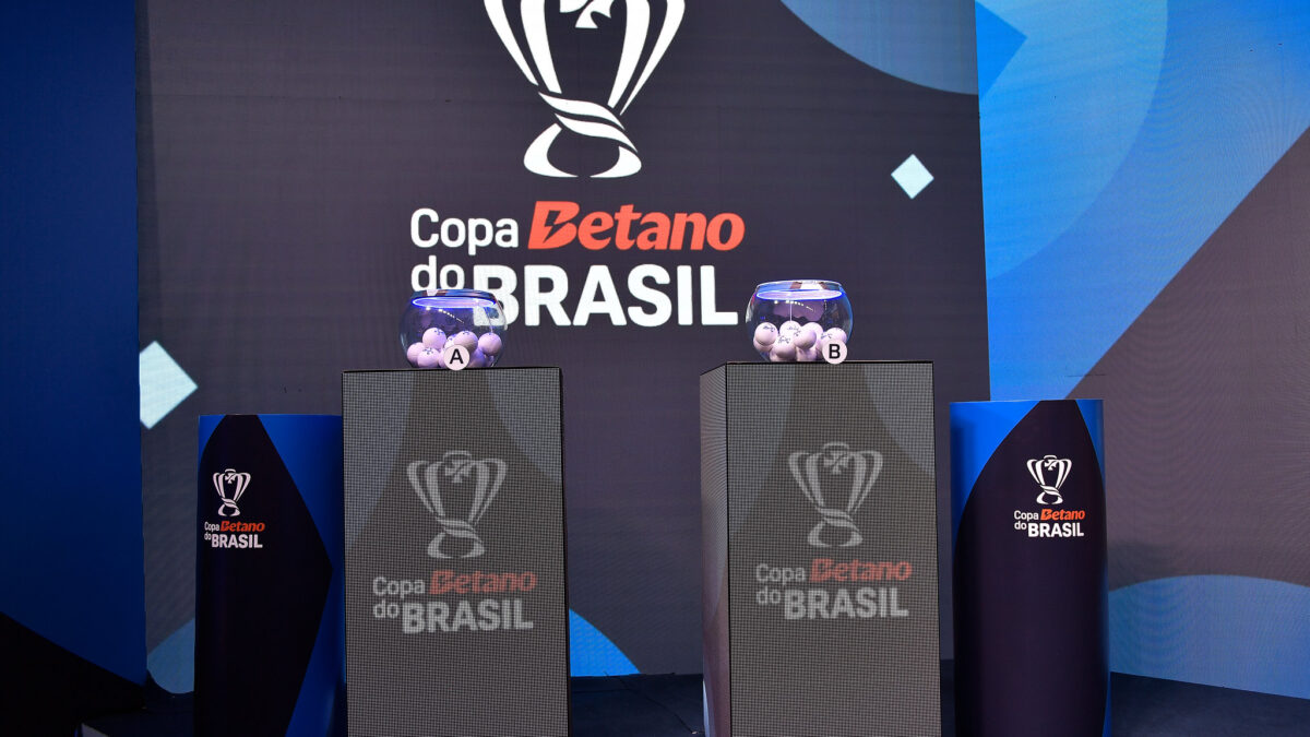 Palco da Copa do Brasil sorteio 3ª fase