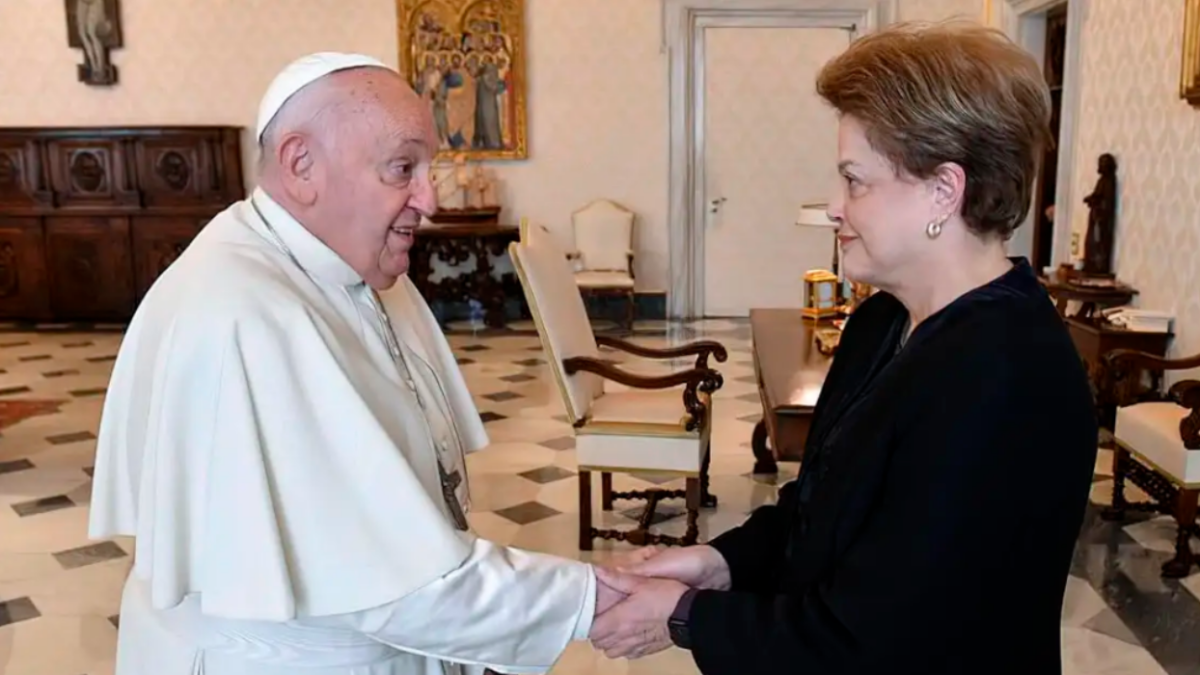 Dilma visitou o Papa no Vaticano (Foto Vatican Media)