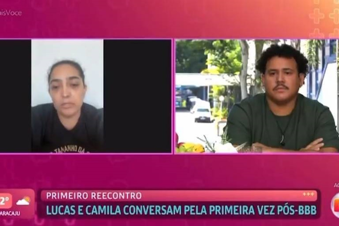 BBB 24: Camila Moura entra ao vivo no ‘Mais Você’ e fala com Lucas Buda: “Esperava hombridade”