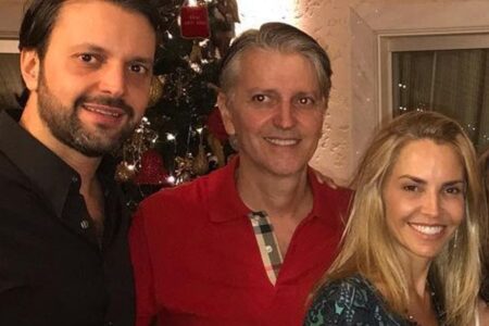 Alexandre Baldy, Joel Sant'Anna e Millene Braga (Foto: Reprodução)