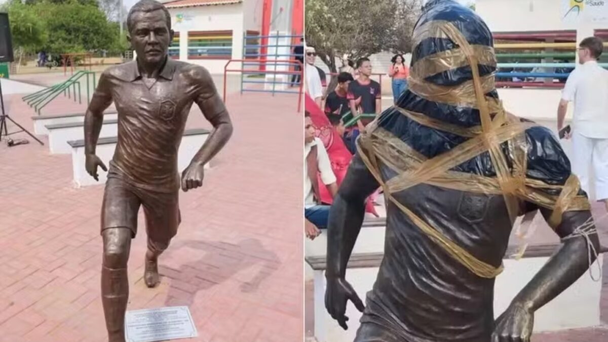 Prefeitura de Juazeiro remove estátua do ex-jogador Daniel Alves, condenado por estupro na Espanha Ministério Público da Bahia
