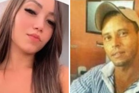 Thauany Pereira Lopes, morta com tiro no rosto/Fábio Gomes, suspeito do crime