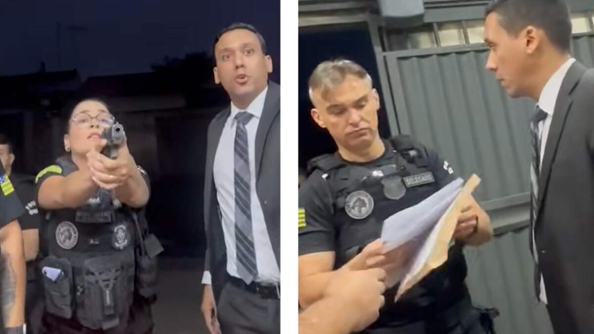 "Que falta de profissionalismo é esse", diz morador que teve casa invadida por engano durante operação da Polícia Civil de Goiás (Foto: Reprodução)
