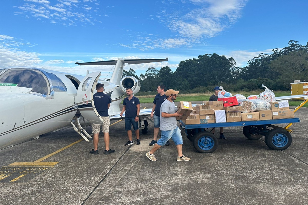 Avião apreendido em operação contra o tráfico em Goiás é cedido para transportar medicamentos para o RS