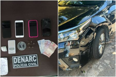 Suspeito de tráfico é preso após tentar fugir em carro com filha de 5 anos em Goiânia