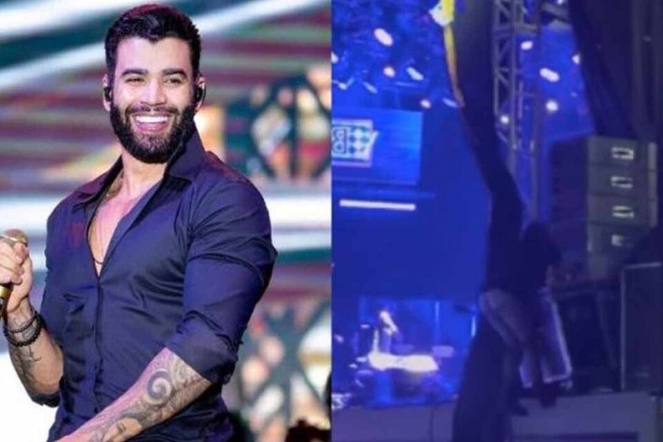 Gusttavo Lima: Fã tenta subir no palco de show cai e se acidenta O Corpo de Bombeiros informou que o show estava de acordo com as normas
