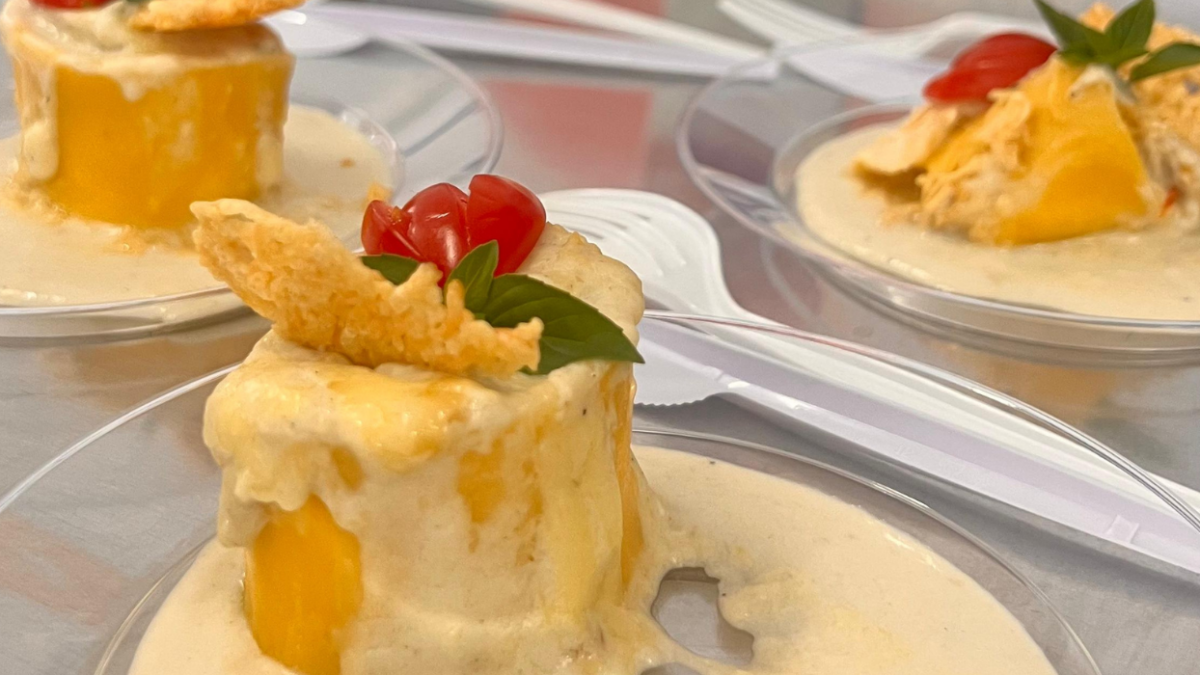 Prato vencedor do concurso para o Festival Italiano de Nova Veneza - Rondelli cremoso (Foto: divulgação)