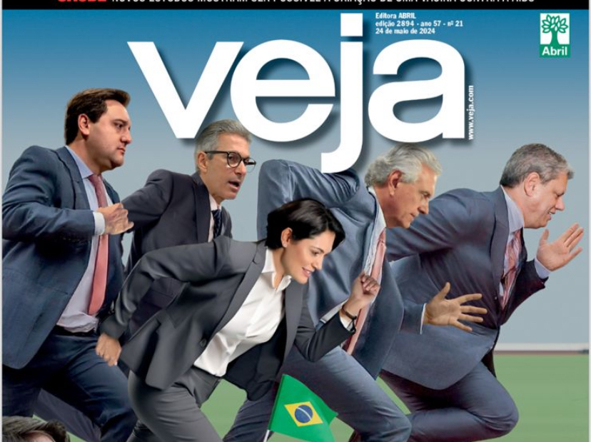 Caiado aparece à frente de Michelle, Zema e Ratinho em capa da Veja