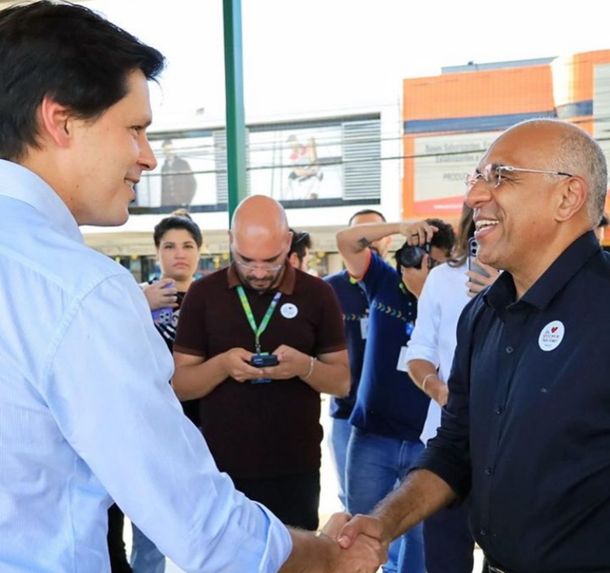 Entrega de estação do Eixo Anhanguera coloca Cruz e Daniel frente a frente