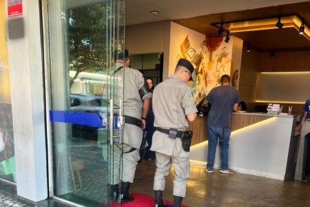 Colégio em que houve ameaça (Foto: Reprodução)