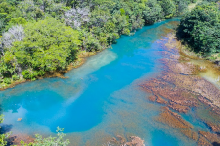 Lagoa Azul, uma das nascentes do Rio Araguaia, na cidade de Mineiros (Foto: Valdeir Rodrigues)