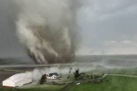 Tornado em Iowa (Foto: Reprodução)