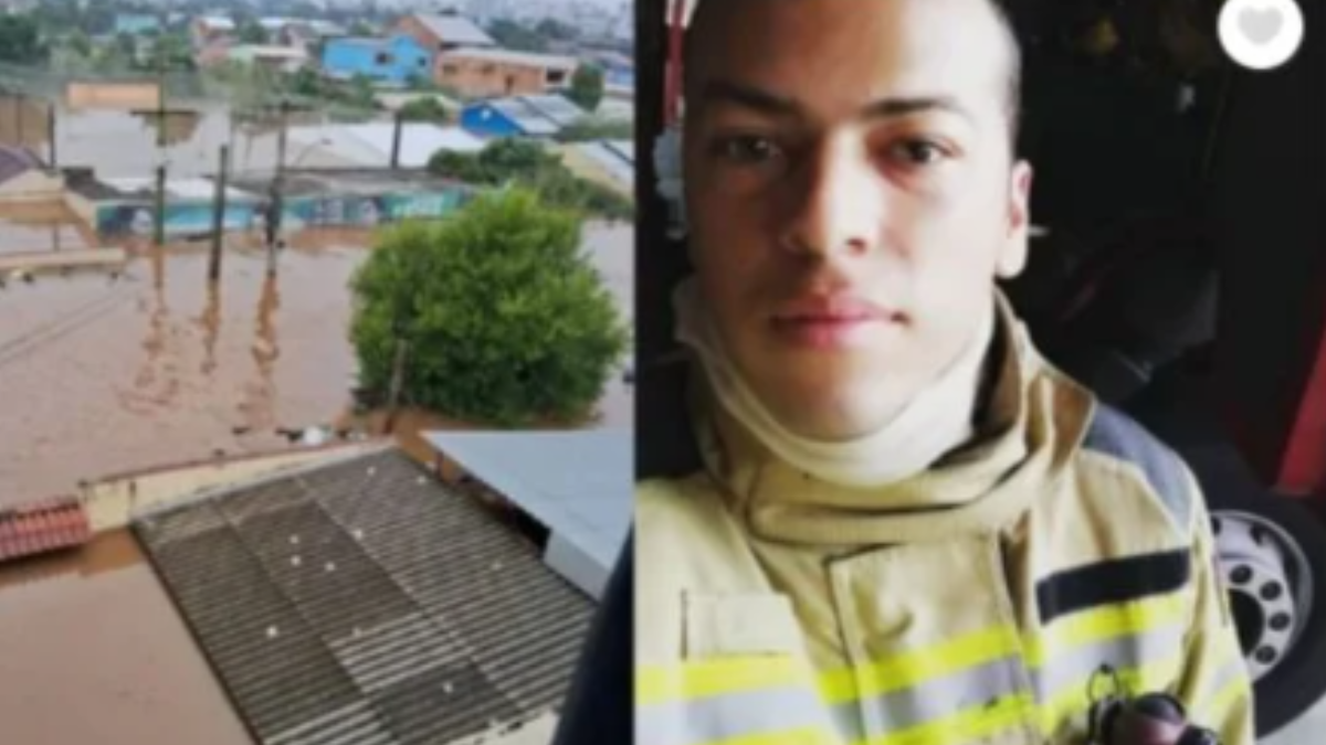 Bombeiro goiano que mora no RS perde tudo em enchente, mas continua a ajudar em resgates