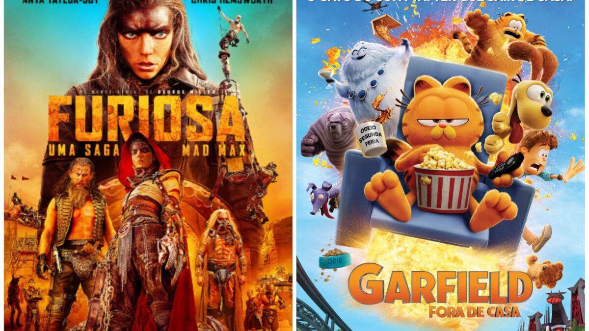 "Furiosa: Uma Saga Mad Max", da Warner Bros., venceu por pouco "Garfield: Fora de Casa", da Alcon e da Sony, com uma estimativa de US$ 32 milhões no fim de semana de quatro dias, com a última entrada de George Miller na franquia Mad Max arrecadando cerca de US$ 26,3 milhões de sexta a domingo, contra uma estimativa de US$ 24 milhões para a animação do felino laranja e comilão.