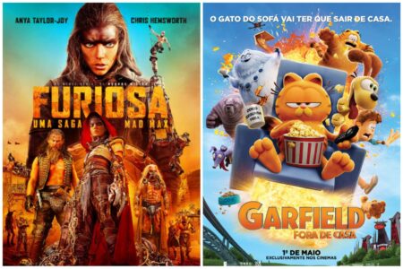 "Furiosa: Uma Saga Mad Max", da Warner Bros., venceu por pouco "Garfield: Fora de Casa", da Alcon e da Sony, com uma estimativa de US$ 32 milhões no fim de semana de quatro dias, com a última entrada de George Miller na franquia Mad Max arrecadando cerca de US$ 26,3 milhões de sexta a domingo, contra uma estimativa de US$ 24 milhões para a animação do felino laranja e comilão.