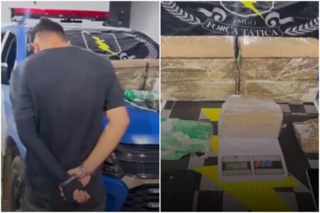 Motorista acelera ao ver viatura, mas é preso com drogas em Goiânia