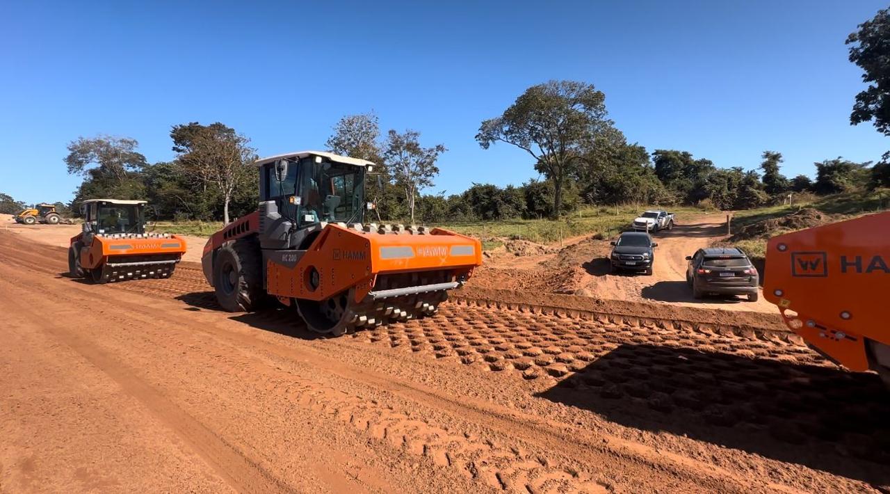 Fundeinfra: pavimentação da GO-219 é iniciada entre São Miguel do Passa Quatro e Orizona