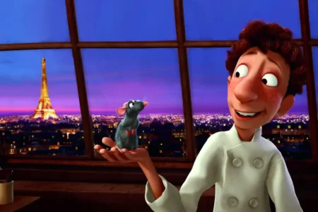 Era só questão de tempo até a Pixar trabalhar, de alguma maneira, com comida. E “Ratatouille” se mantém como um dos mais impressionantes filmes de culinária do cinema. Inúmeros chefs de cozinha elogiam fervorosamente a fidelidade do longa para com o mundo dos restaurantes, e o filme dirigido por Brad Bird (“Os Incríveis”) é também uma jornada de se reconhecer, superar desafios, superar limitações e alcançar os sonhos.