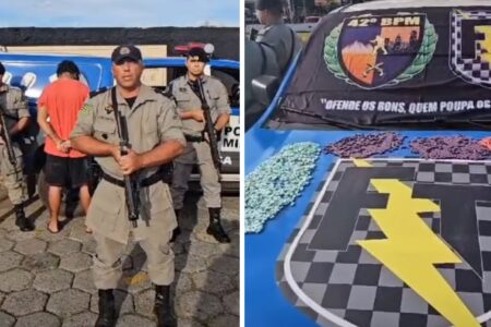 Preso suspeito de tráfico e drogas apreendidas