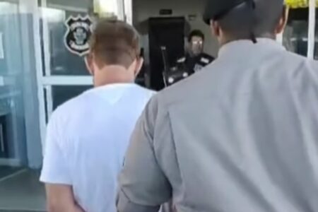 Motorista de aplicativo preso em Goiânia (Foto: Reprodução)