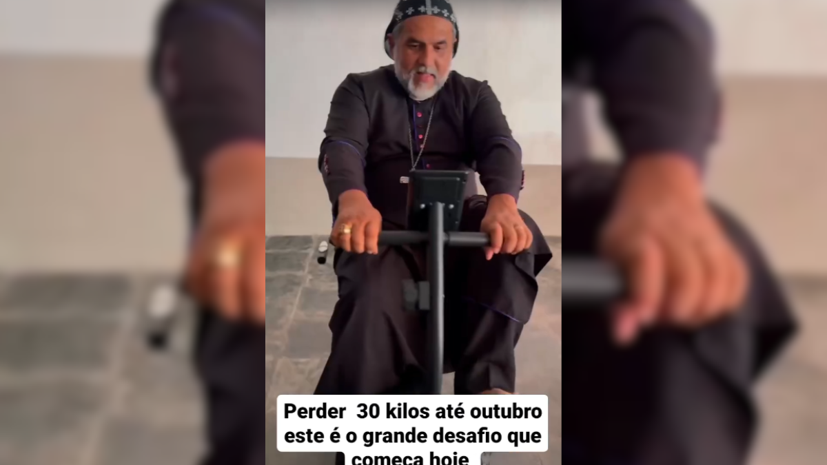 Padre Kelmon posta vídeo com ‘projeto fitness’ e web reage