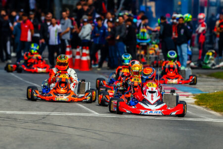 Theo Salomão em ação na Copa São Paulo Light de Kart