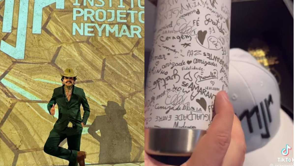 Jiraya Uai participa de leilão beneficente de Neymar e arremata kit autografado