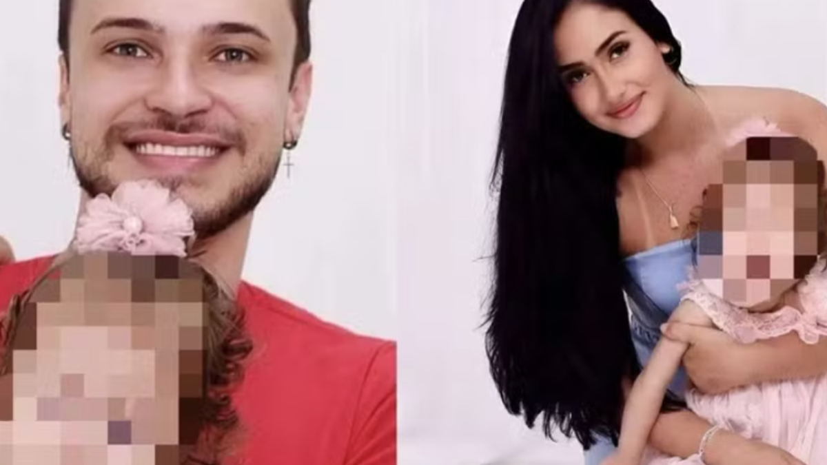 Igor Viana e Ana Santi com a pequena Sophia no colo (Foto: Reprodução)
