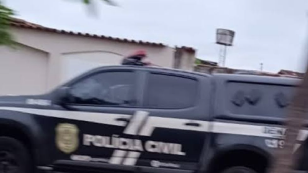 Viatura da policia civil em operação (Foto: Reprodução)