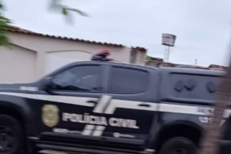 Viatura da policia civil em operação (Foto: Reprodução)