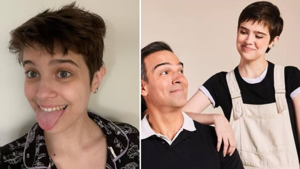 Tadeu Schmidt e a filha Valentina (Foto reprodução Instagram)