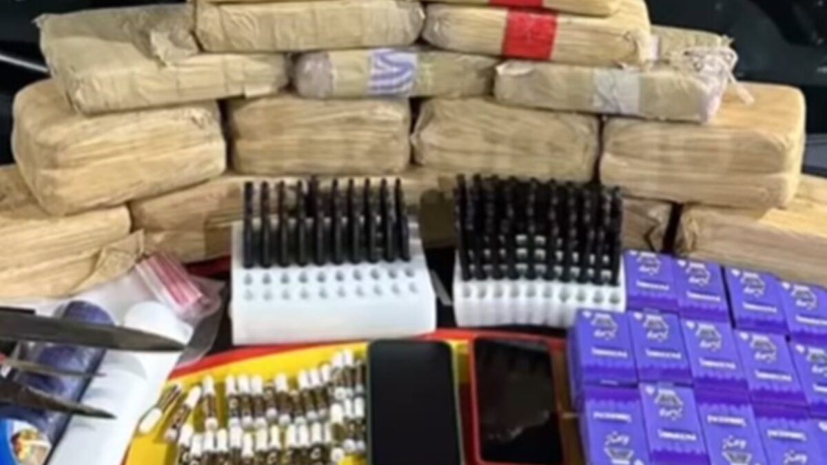 Preso suspeito de tráfico com R$ 300 mil em drogas no Residencial Santa Fé, em Goiânia
