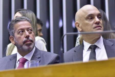 Alexandre de Moraes e Arthur Lira (Foto: Câmara dos Deputados)