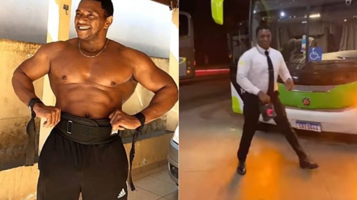 Motorista fisiculturista faz sucessos nas redes sociais com dancinhas nas rodoviárias