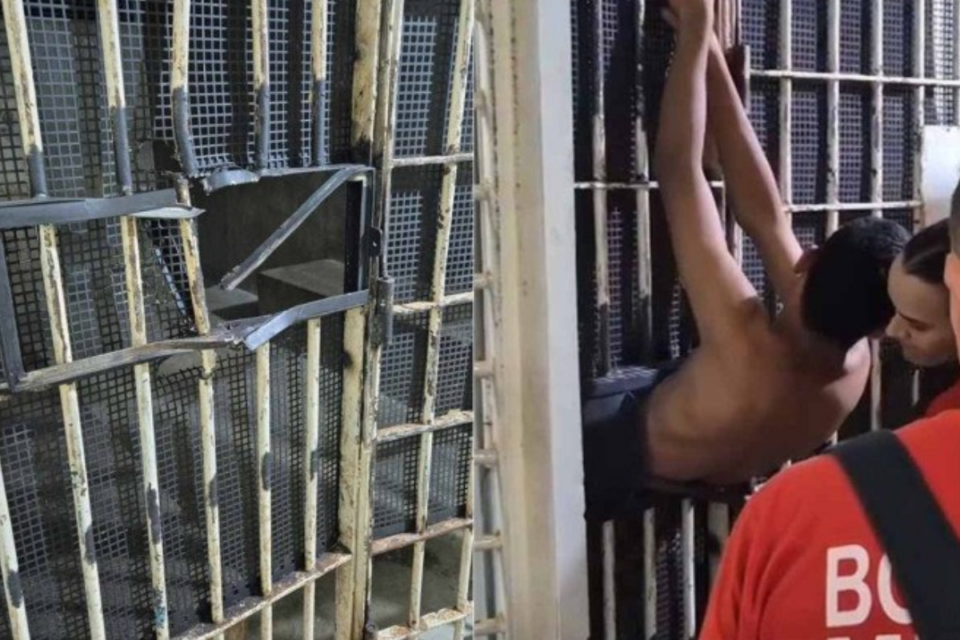 Detento preso ao tentar fugir no DF (Foto: Divulgação)