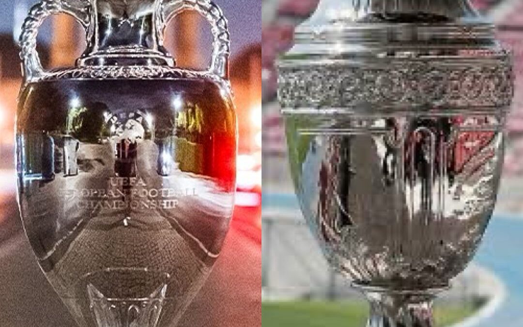 Trofeus da Eurocopa e Copa América